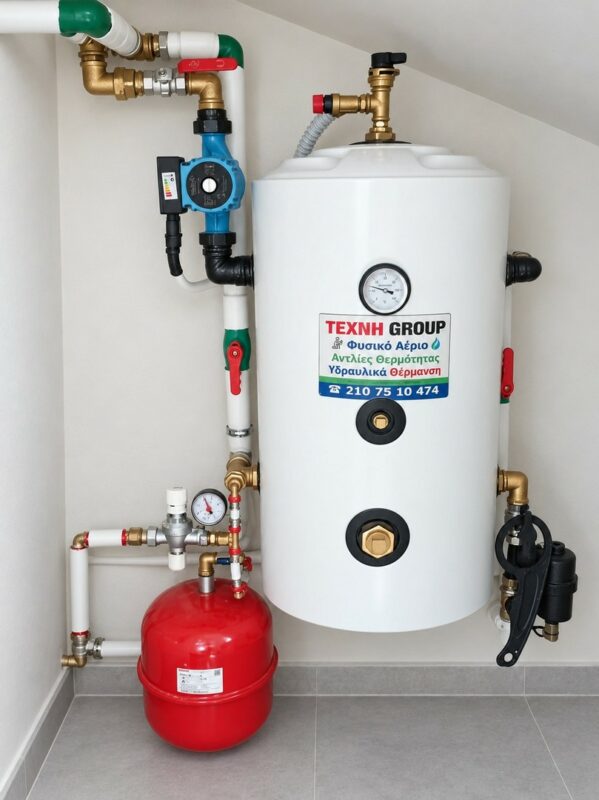 Professional buffer tank plumbing installation